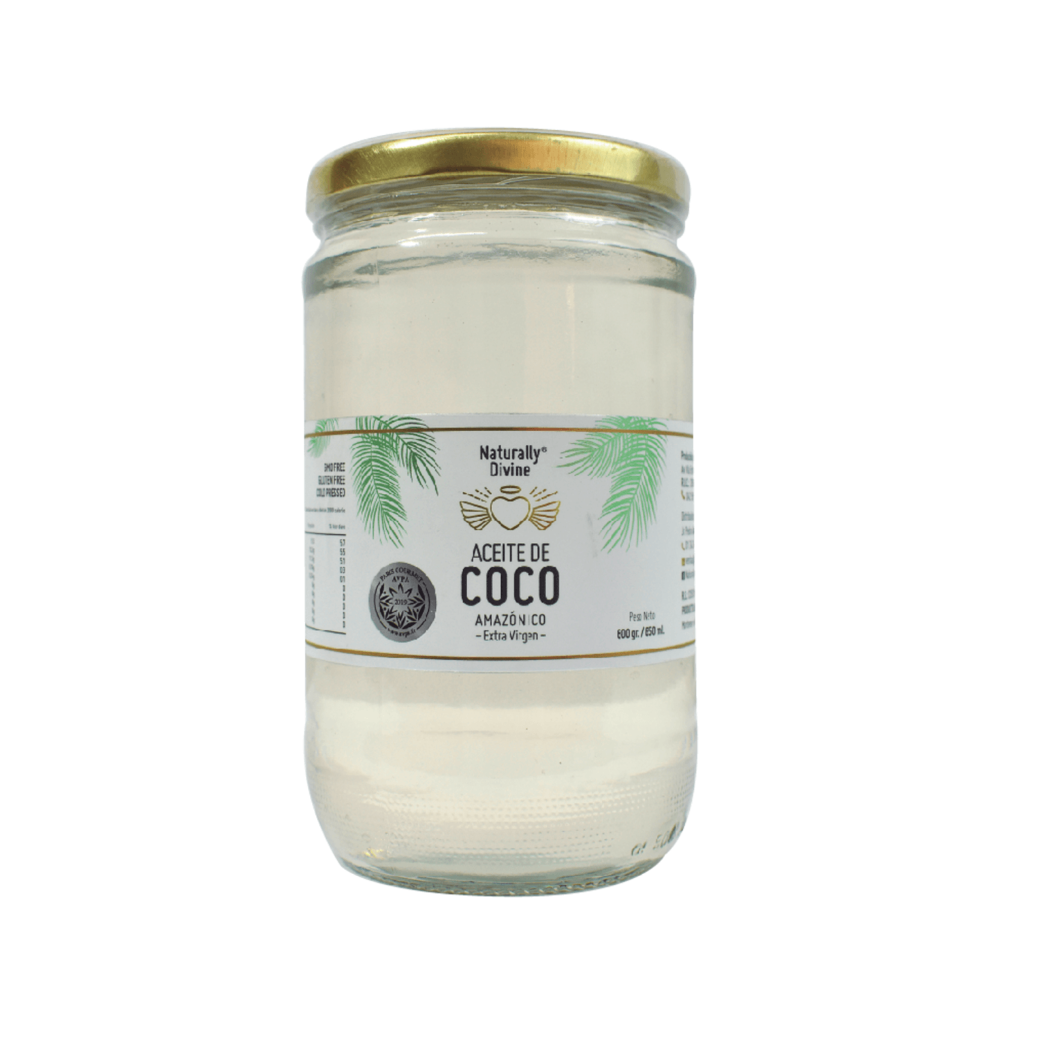 Aceite de Coco Virgen Naturally Divine 680ml