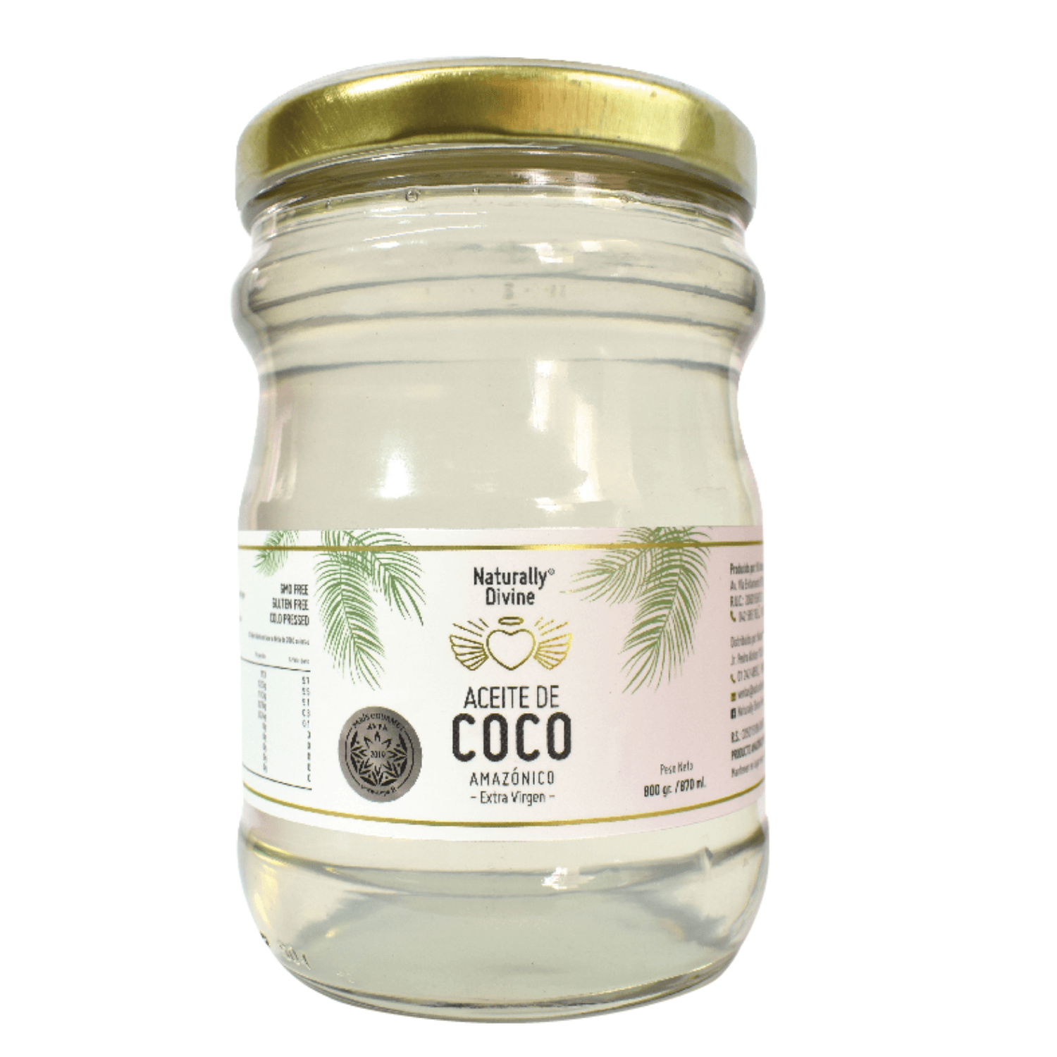 Aceite de Coco Virgen Naturally Divine 1Lt