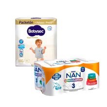 pack-panales-bebe-babysec-super-premium-packeton-xxg-66un-formula-lactea-de-crecimiento-nan-3-lata-390g-paquete-6un