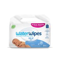 Toallitas Húmedas WATERWIPES Paquete 180un x 3un