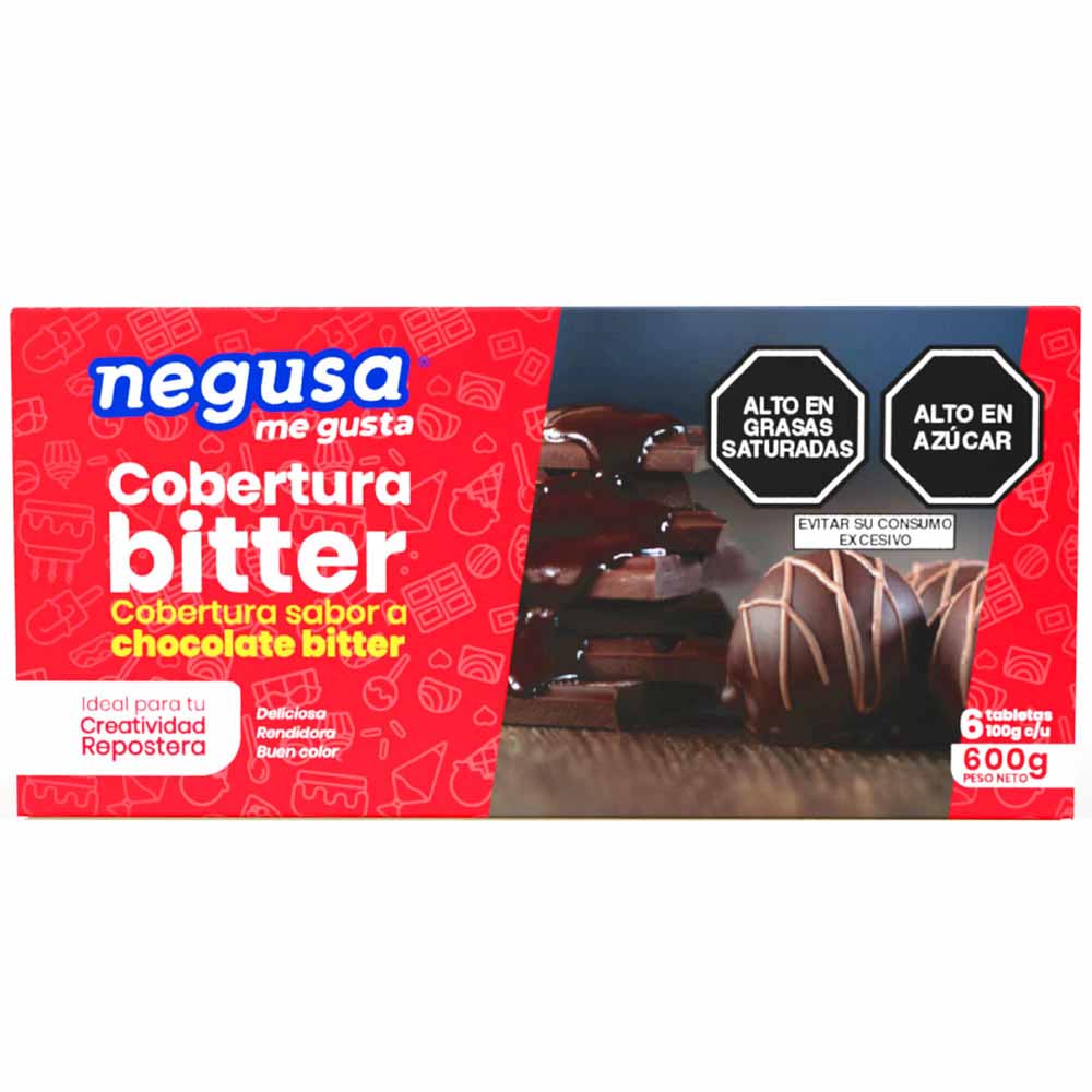 Cobertura Bitter NEGUSA Caja 600g