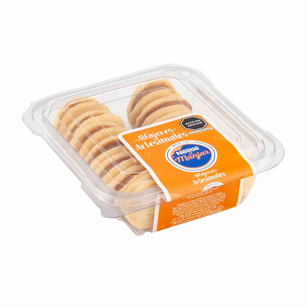 Alfajores con Manjar NESTLE Bandeja 14un
