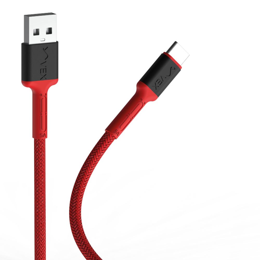 Cable VEX 5A Reforzada Entrada Tipo C Rojo de 3 Metro| plazaVea - plazaVea