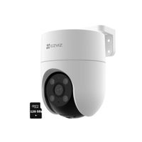 Cámara Inalámbrica H8C Full Hd Ezviz Wifi giro 360 Exterior - Micro SD 128GB