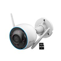 Cámara Seguridad Wifi Exterior H3 2K 3MP Ezviz Visión Noche - SD 256GB