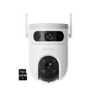 Cámara WiFi H9C Dual 3MP + 3MP Ezviz Lente Dual Exterior Giro 360 - SD 128GB