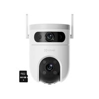 Cámara WiFi H9C Dual 3MP + 3MP Ezviz Lente Dual Exterior Giro 360 - SD 64GB
