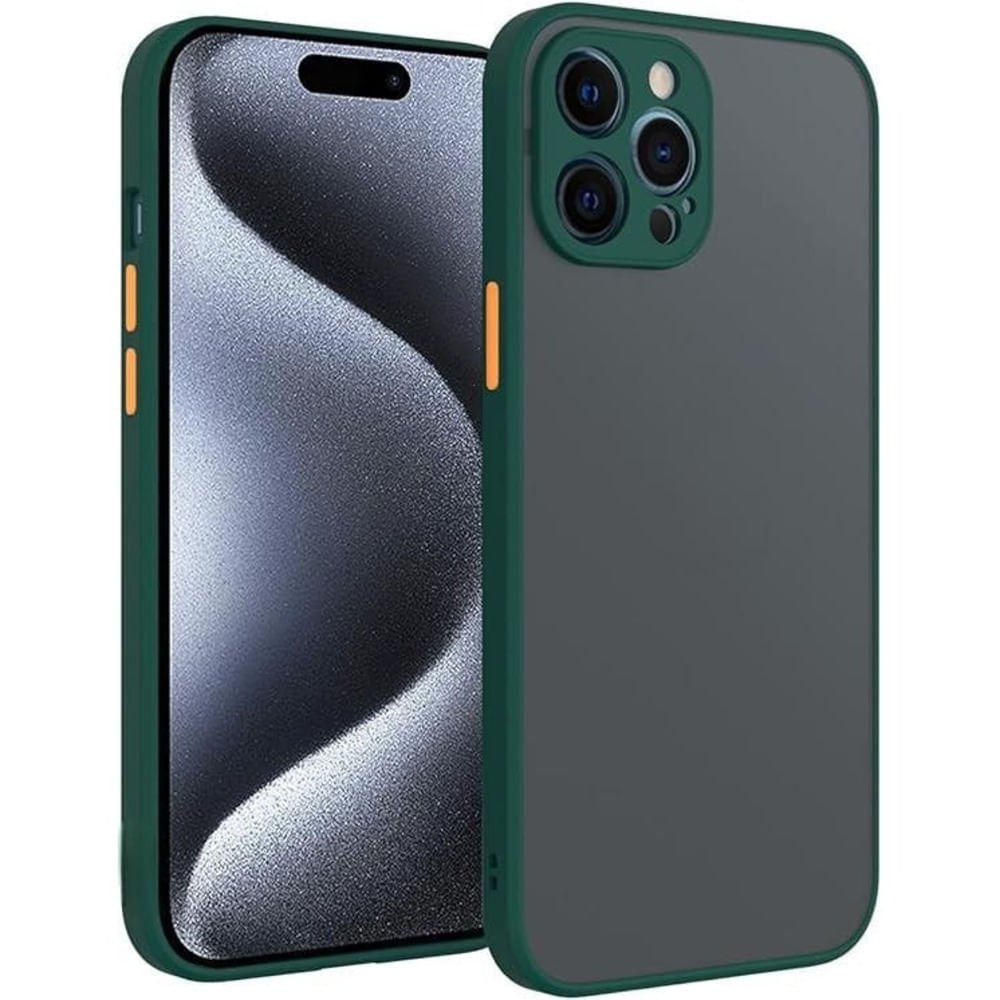 Funda Case para LG K51s Ahumado Mate Verde bosque Antishock Resistente ante CAÍDAS Y GOLPES