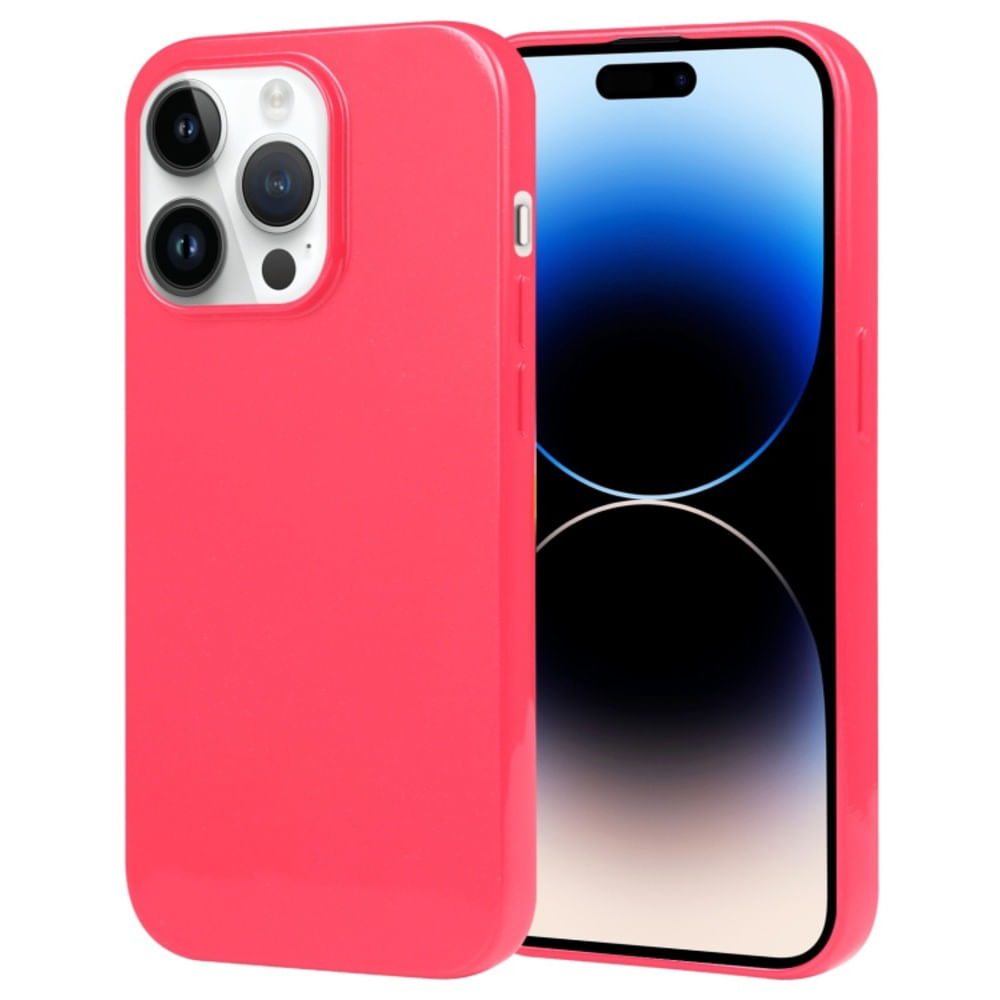 Funda Case para Samsung A03S Jelly Pearl Fucsia Antishock Resistente ante Caídas y Golpes