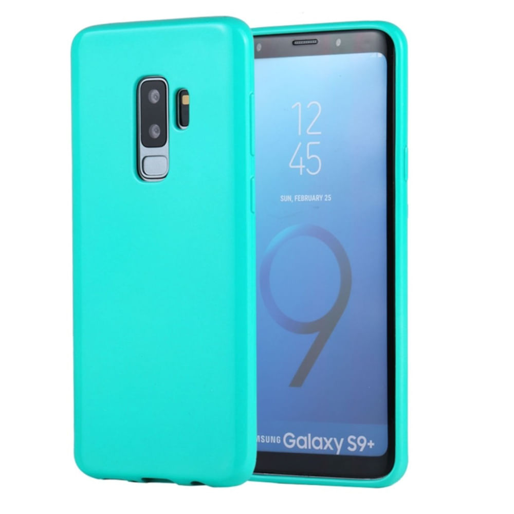 Funda Case para Samsung S9 Plus Jelly Pearl Verde Antishock Resistente ante Caídas y Golpes