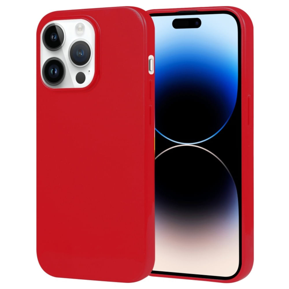 Funda Case para Xiaomi Mi Note 8 Jelly Pearl Rojo Antishock Resistente ante Caídas y Golpes