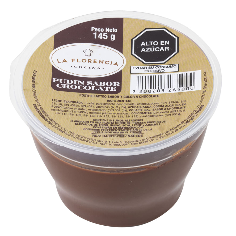 Pudín de Chocolate x un