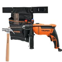 Taladro percutor truper 600W 1/2"" + Kit 10 Piezas