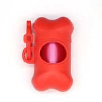 Dispensador de Bolsas de Desechos para Perros Color Rojo