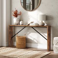 Mesa Consola Moderna Allison Marrón R&R MUEBLES