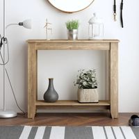 Mesa Consola Moderna Chaplin Marrón Claro R&R MUEBLES