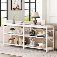Mesa Consola Moderna Teo 180 cm Blanco R&R MUEBLES