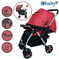 Coche Cuna Ebaby Rossi Rojo