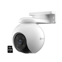 Cámara Seguridad Wifi Ezviz H8 PRO 3K 5mp Gira 360 Smart Micro SD 64GB
