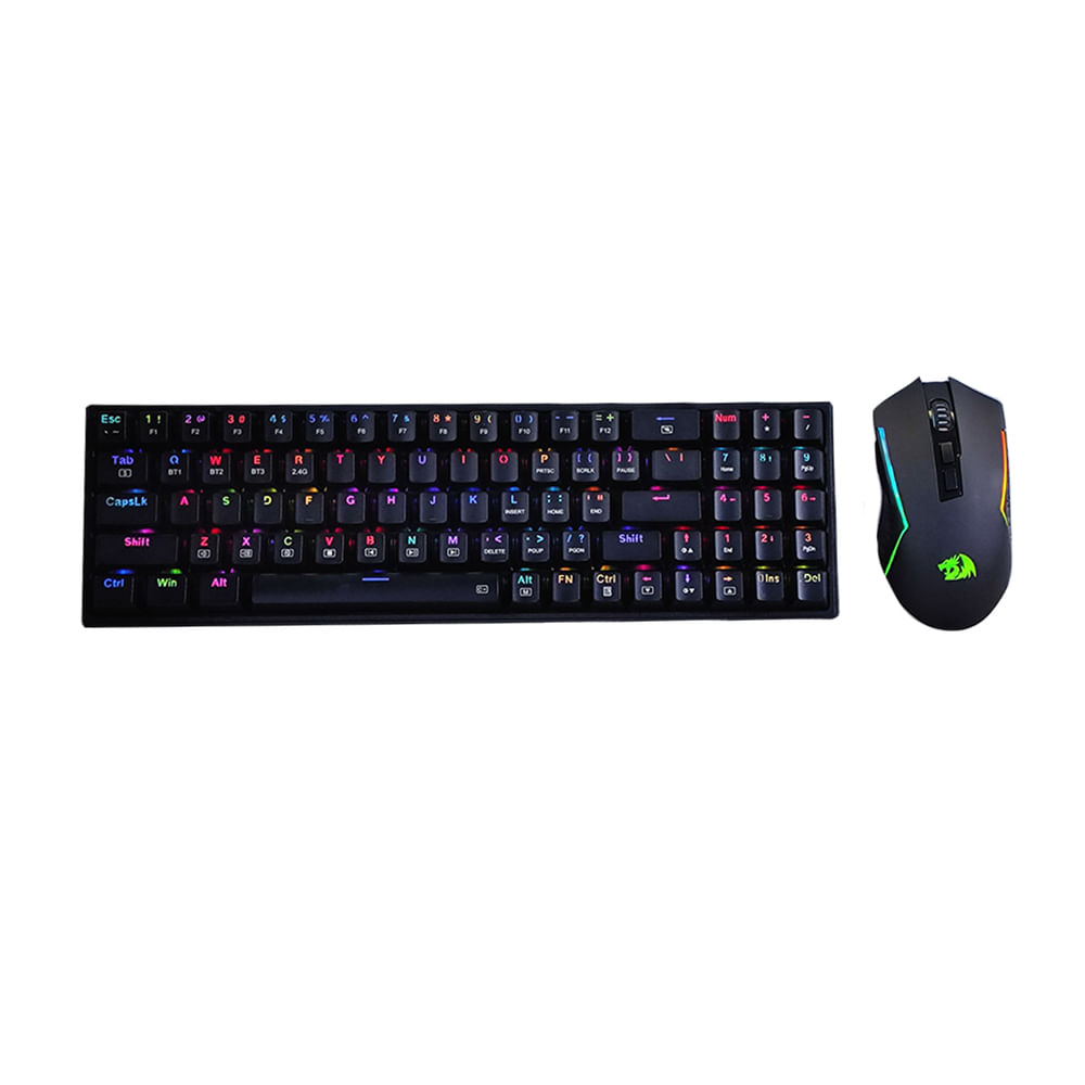 Combo Redragon 2 en 1 POLLUX + TRIDENT S136 Black Spanish