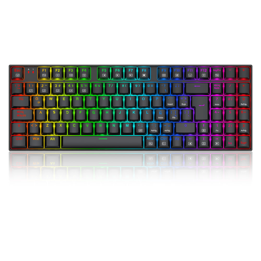 Teclado Redragon ZIGGS K669-RGB-SP Spanish black