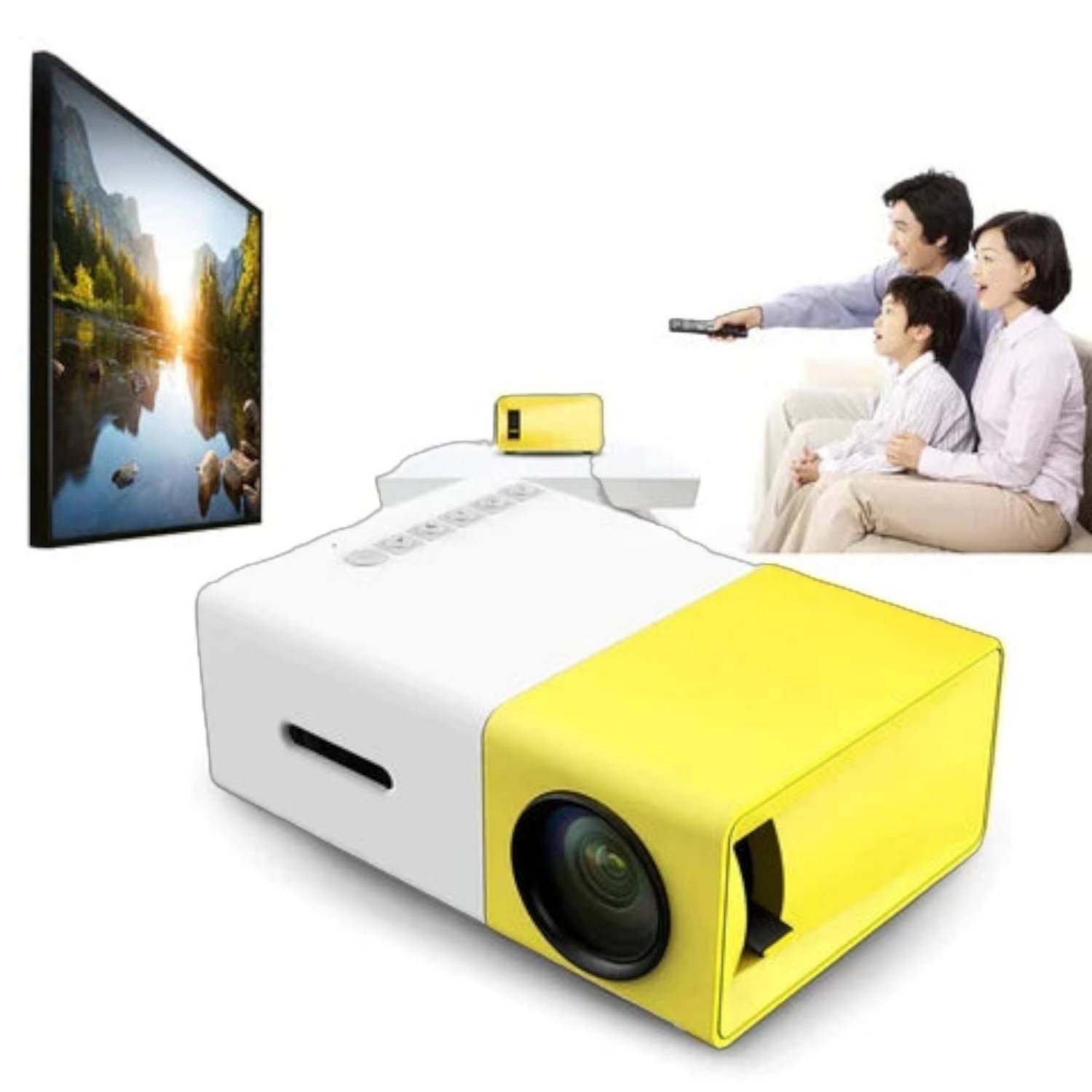 Mini Proyector Led Portátil Para Cine En Casa Yg 300