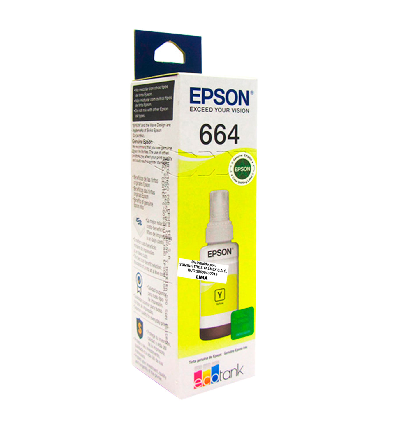 Botella de Tinta Epson T664420-AL Yellow Original