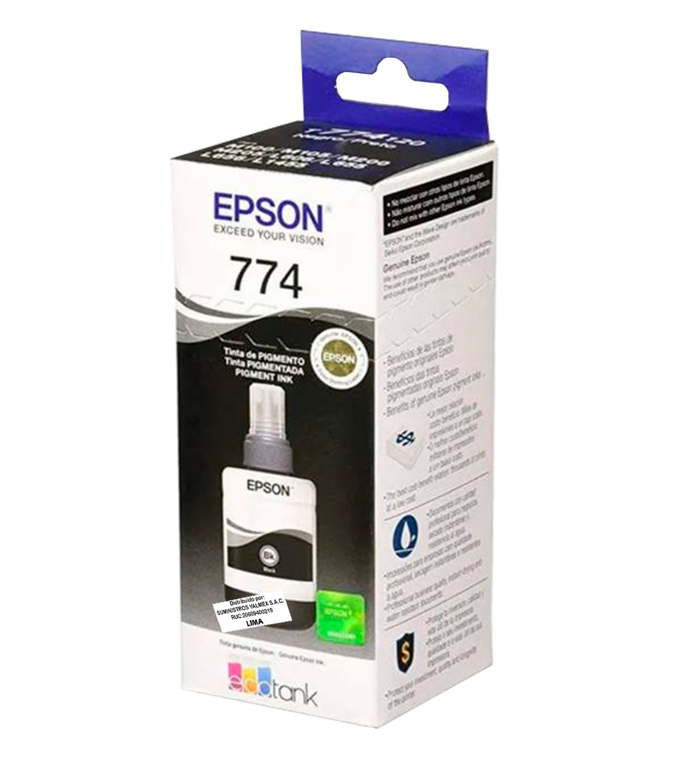 Botella de Tinta Epson T774120-AL Negro