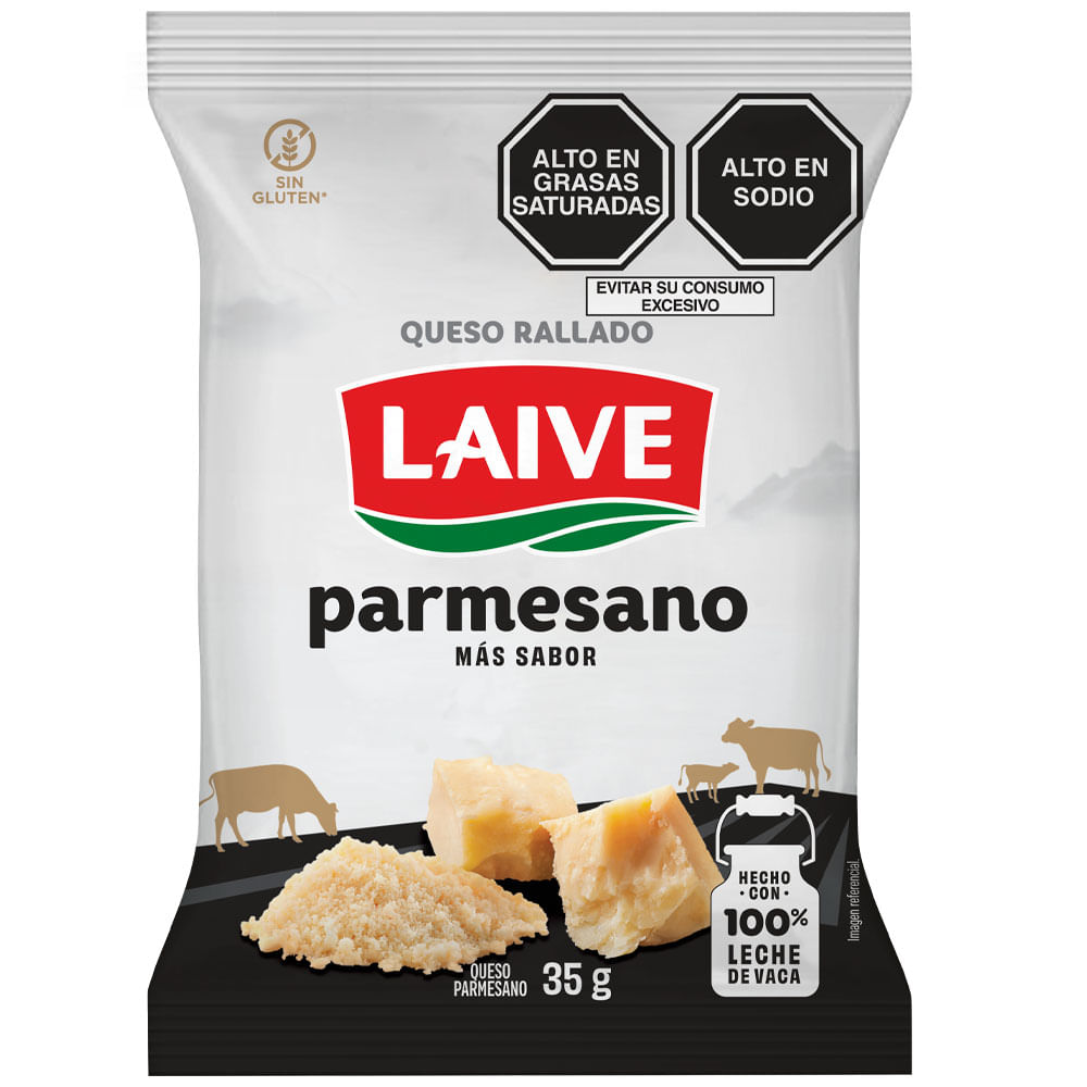Queso Parmesano Rallado LAIVE Paquete 35g