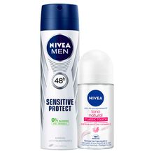 pack-desodorante-spray-nivea-sensitive-protect-frasco-150ml-desodorante-roll-on-nivea-tono-natural-classic-touch-frasco-50ml