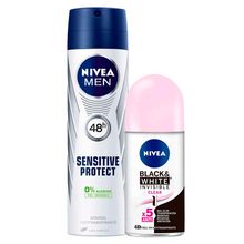 pack-desodorante-roll-on-nivea-invisible-b-w-clear-frasco-50ml-desodorante-spray-nivea-sensitive-protect-frasco-150ml