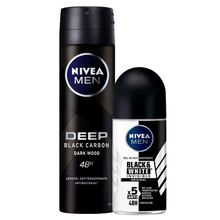 pack-desodorante-roll-on-nivea-invisible-b-w-male-frasco-50ml-desodorante-spray-nivea-deep-dark-wood-frasco-150ml
