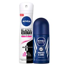 pack-desodorante-spray-nivea-invisible-b-w-clear-frasco-150ml-desodorante-roll-on-nivea-protect-care-male-frasco-50ml