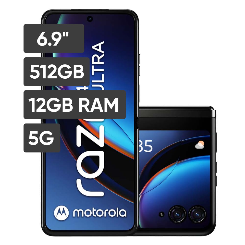 Smartphone MOTOROLA RAZR 40 Ultra 6.9"" 12GB 512GB 12MP (OIS) + 13MP Negro Infinito