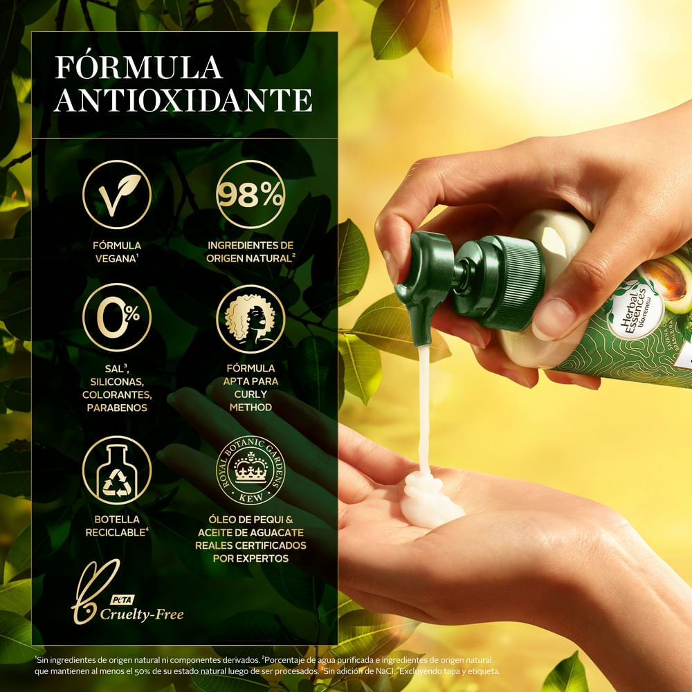 Herbal Essences Bio:Renew Pequi & Aguacate Crema Para Peinar 300ml ...