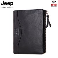 Billetera Jeep - Kavis de Cuero Vacuno BP812 Negra
