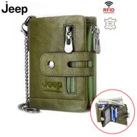 Billetera Jeep - Kavis de Cuero Vacuno BP829 Verde