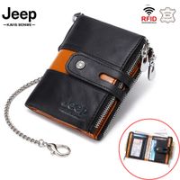 Billetera Jeep - Kavis de Cuero Vacuno BP901 Negra