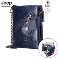 Billetera Jeep - Kavis de Cuero Vacuno BP930 AZUL