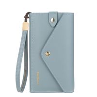 Billetera De Cuero Vegano N8616 Azul