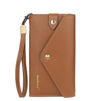 Billetera De Cuero Vegano N8616 Marrón
