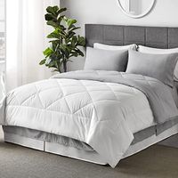 Cubrecama De Verano King Interiotex 144 Hilos Cocos Blanco Con Plomo Plata