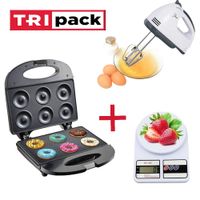 Tripack Repostero Máquina 6Donas + Batidora + Balanza Repostera