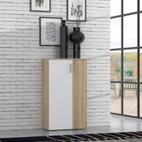 Zapatera Moderna Ine Blanco y Marron R&R MUEBLES