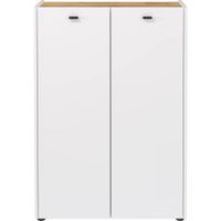 Zapatera Moderna Mino Blanco y Marron R&R MUEBLES