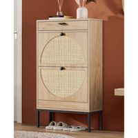 Zapatera Nórdica Merino Marrón Claro R&R MUEBLES