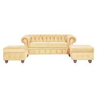 Juego de Sala Mallma Deco 3 + 2 Banquetas Isabel Beige