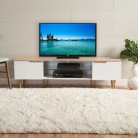 Mueble para TV Moderno Carol Blanco/Duna R&R MUEBLES