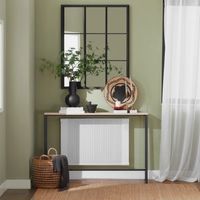 Mesa Consola Moderna Lout Marrón Claro/Negro R&R MUEBLES