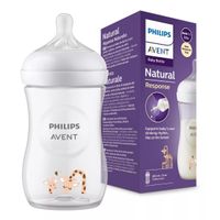 Biberon Jirafa Avent Natural 3.0 Anticolico Antigoteo 260 Ml